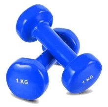 Mancuernas recubiertas de goma 1KG X PAR