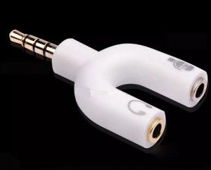 Adaptador divisor 3.5 Mm De Uno A Dos Audio Y Micrófono