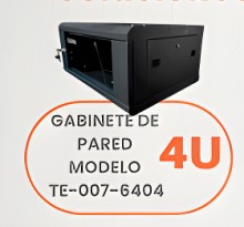 Gabienete de pared Teclam TE-007-6404 4U vidrio