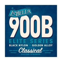JUEGO DE CUERDAS DE GUITARRA CLASICA LA BELLA ELITE BLACK NYLON 900B