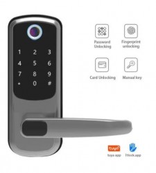 Cerradura Eléctrica Inteligente Bt Clave Tarjeta App Celu Tuya